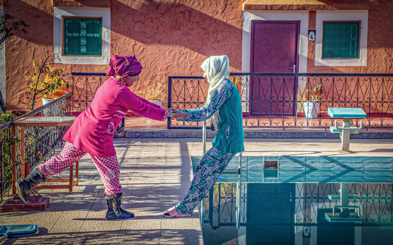 Into The Pool We Go. by Richard Murrin, exhibited at Aurea Photo Gallery.