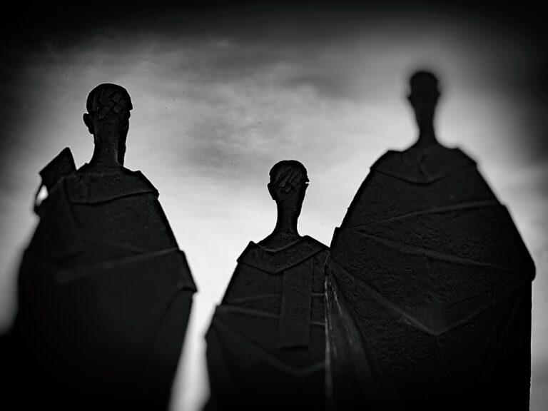 Three Holy Figures, 2025. by Andreas Kretzschmar, exhibited at Aurea Photo Gallery.