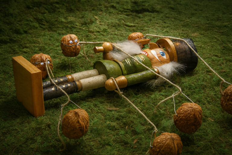 The Walnut Rebellion, 2025, digital by Tom Gainer, exhibited at Aurea Photo Gallery.