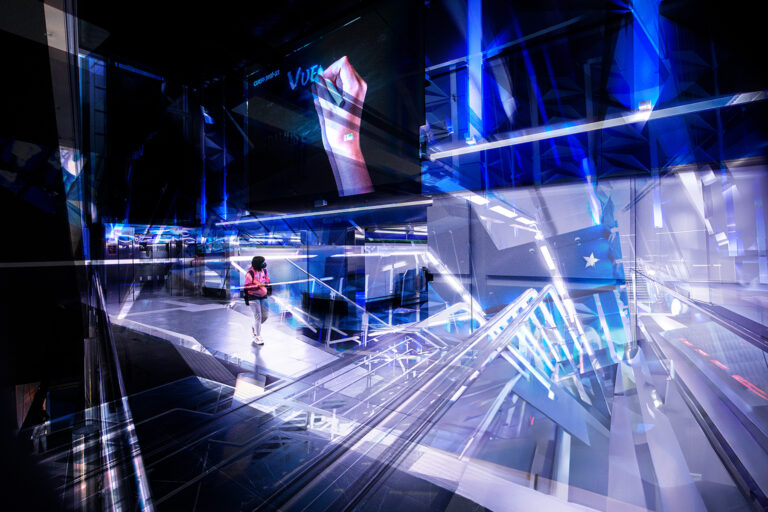 Walking on the Light Planet, 2022. by Nluz Love, exhibited at Aurea Photo Gallery.