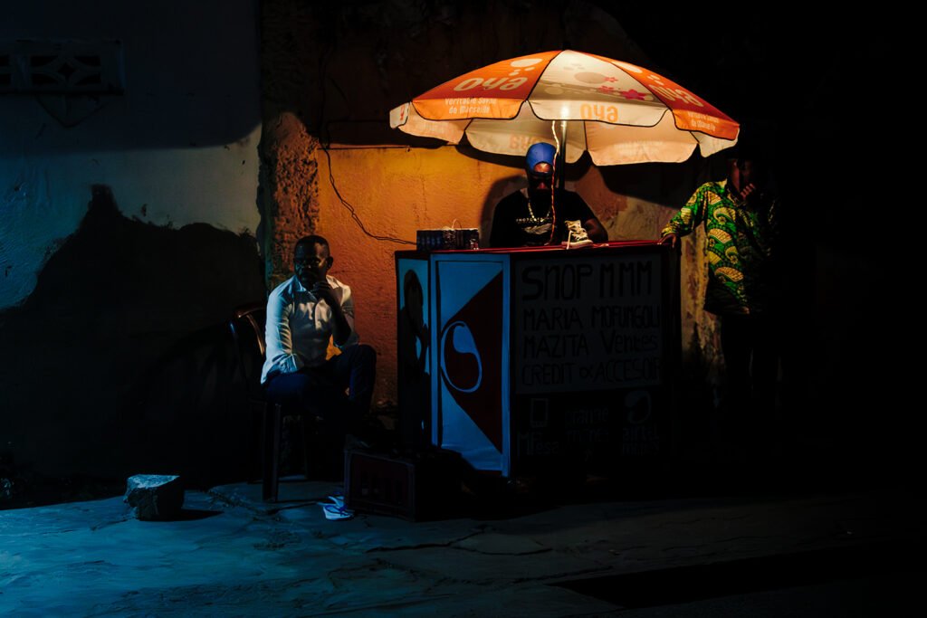The Mega Saleswoman, 2024. by Delutu, exhibited at Aurea Photo Gallery.