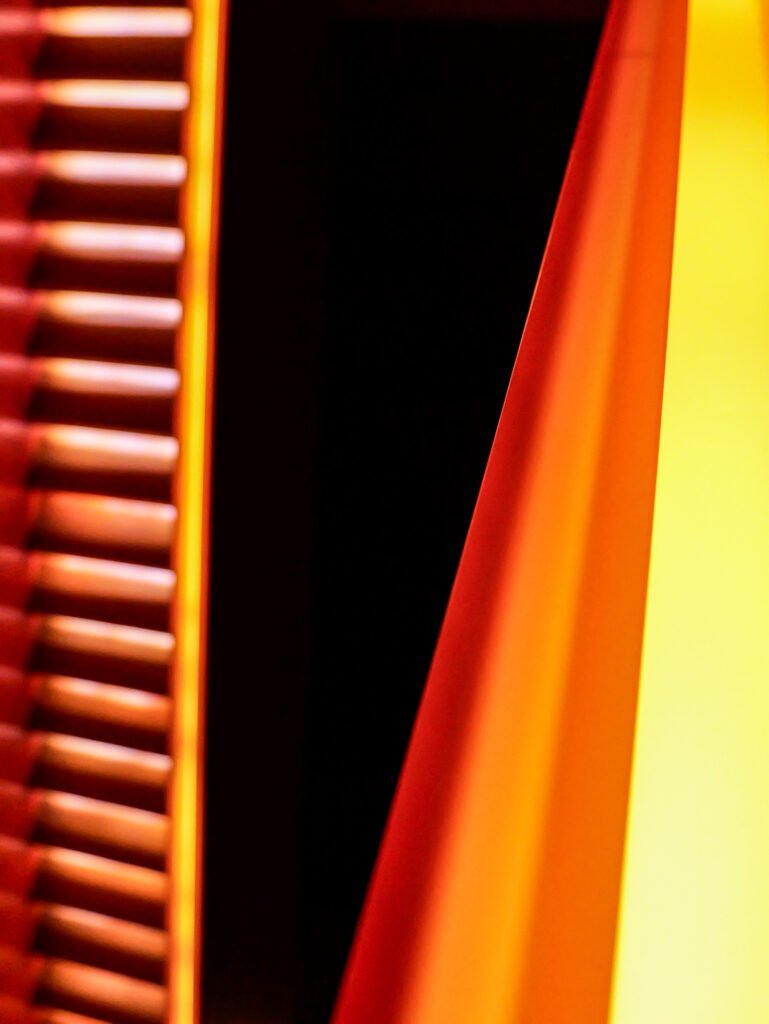 Structures in Orange, 2026. by Marion Kuhn, exhibited at Aurea Photo Gallery.