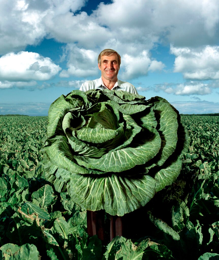 George of Cornwall UK , giant vegetable competition grower. by Paul Campbell, exhibited at Aurea Photo Gallery.