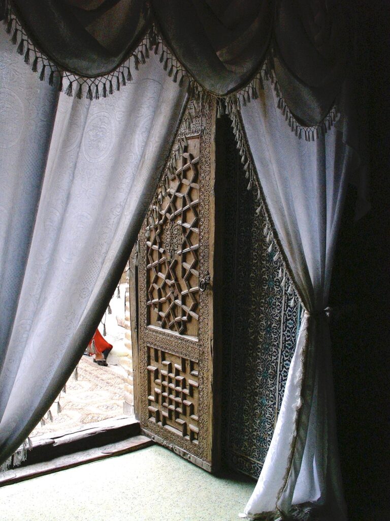Behind Khiva Curtain, 2024. by Karen Safer, exhibited at Aurea Photo Gallery.