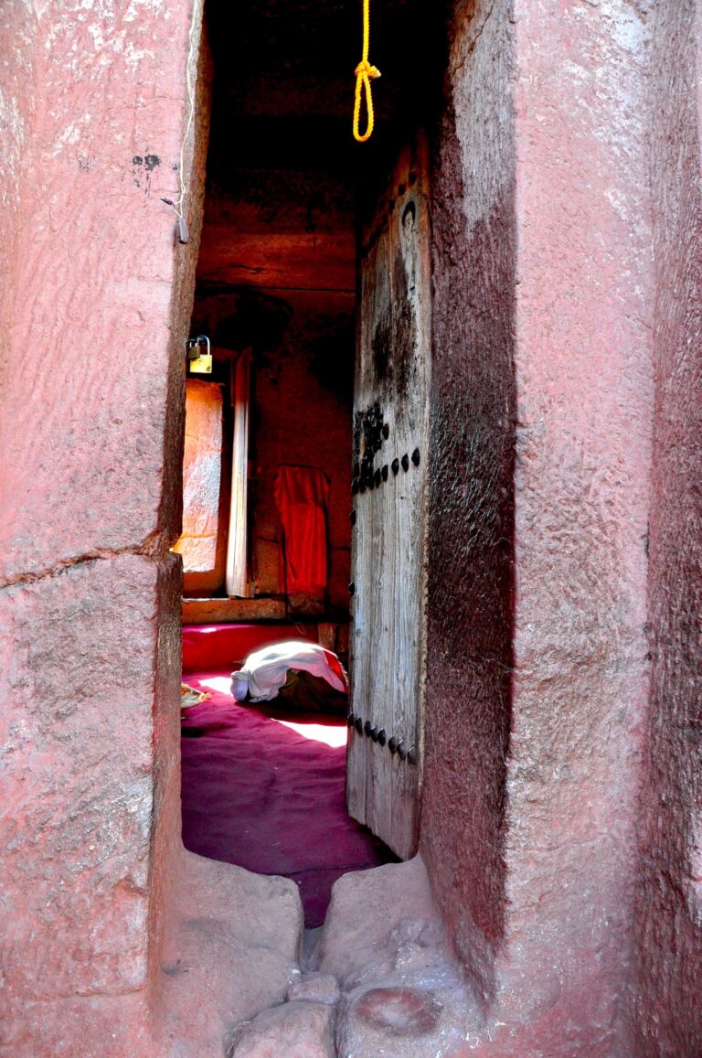 Lalibela Silent Prayers, 2022. by Karen Safer, exhibited at Aurea Photo Gallery.