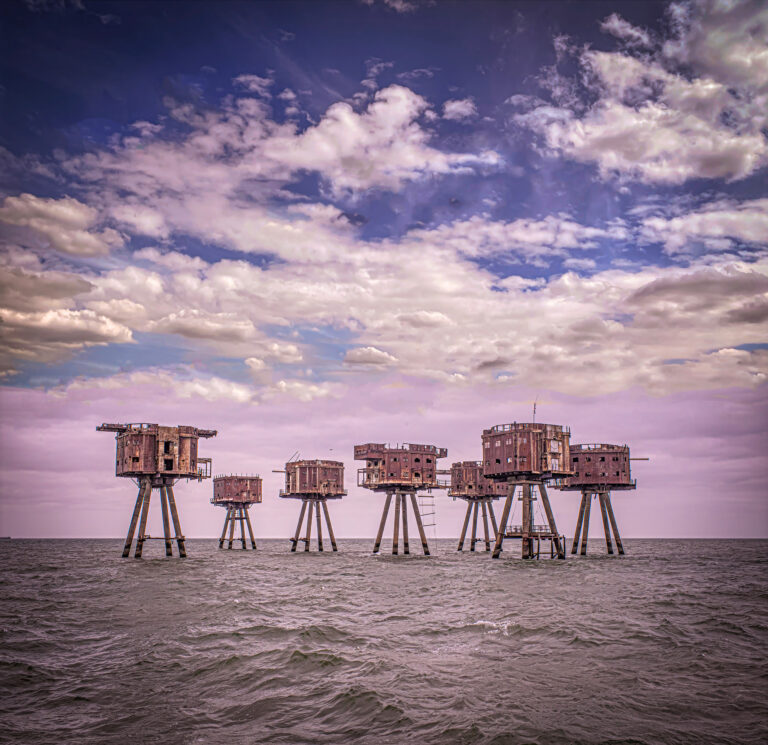 Time & tide (Redsands Fort), 2026. by Richard Murrin, exhibited at Aurea Photo Gallery.