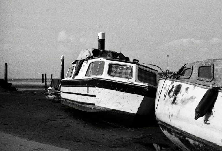 Beached Boats, 2024. by J.Y. Huang, exhibited at Aurea Photo Gallery.
