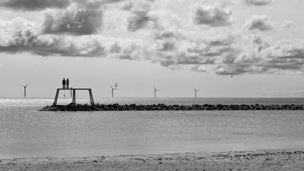 Gazing out to sea, 2025, Digital by Ian Storrar, exhibited at Aurea Photo Gallery.
