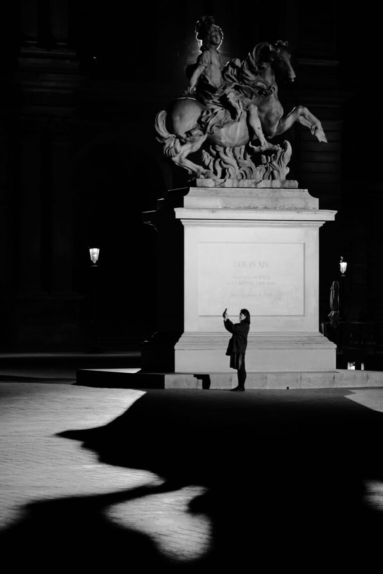 Light and Shade at the Louvre, 2025. by Michael Stierle, exhibited at Aurea Photo Gallery.