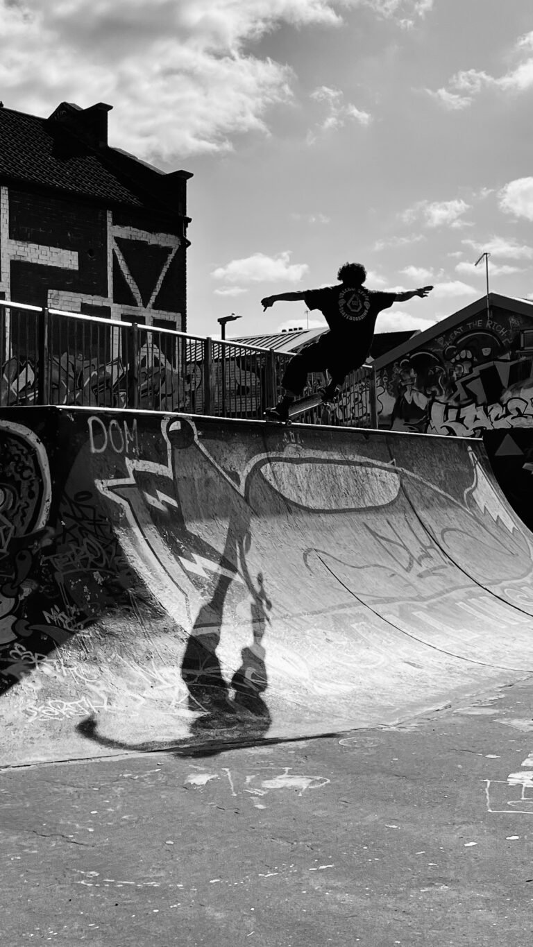 The Skater & the Shadow. by Brigitte B Burckhardt, exhibited at Aurea Photo Gallery.