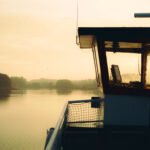 Sailing into the Sunset along the Schlei 1, 2026. by In Hoo Choi, exhibited at Aurea Photo Gallery.